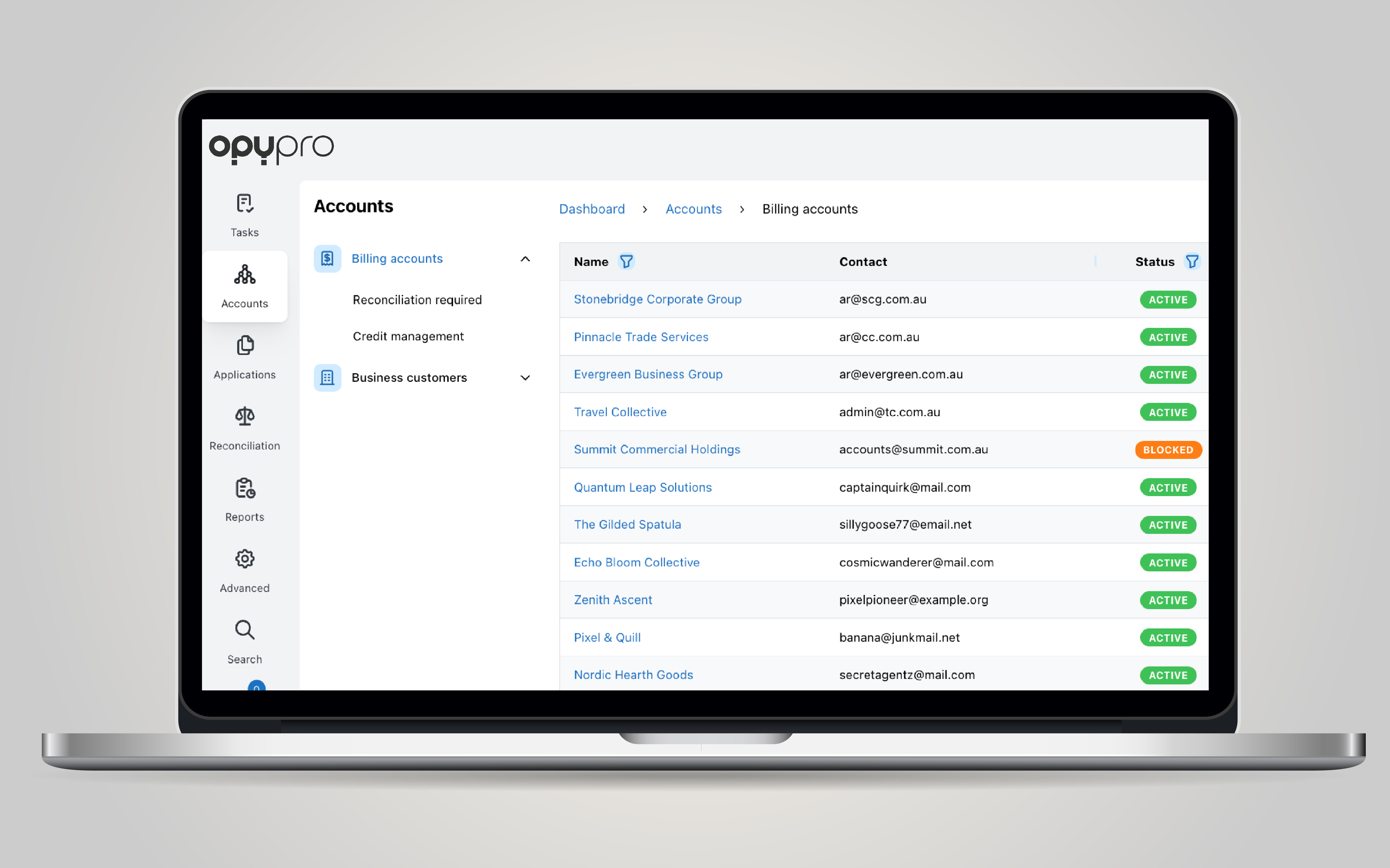 A sleek new UI for Opypro