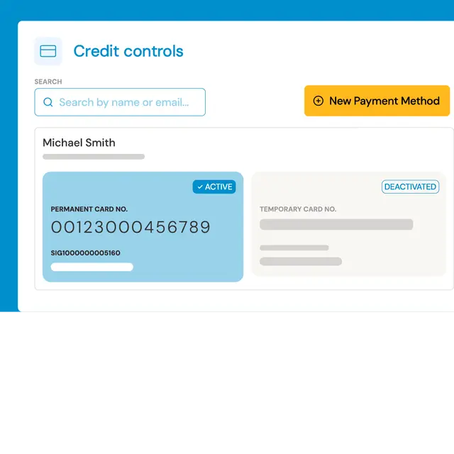 Credit controls and payment methods in the Opypro platform