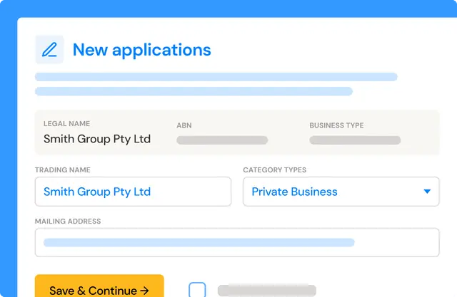 New applications form in the Opypro onboarding module